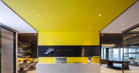 3000㎡中關(guān)村通航大廈辦公樓，材料和空間的對話！