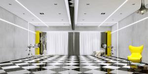 龍光世紀小木馬兒童攝影，現代簡約風格，極富科幻立體感